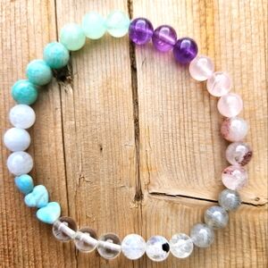 Healing Gemstone Mix Bracelet HAND MADE brand new